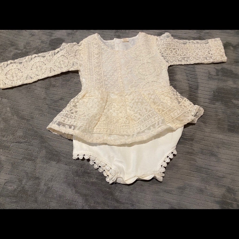 Beautiful Lace Toddler Romper